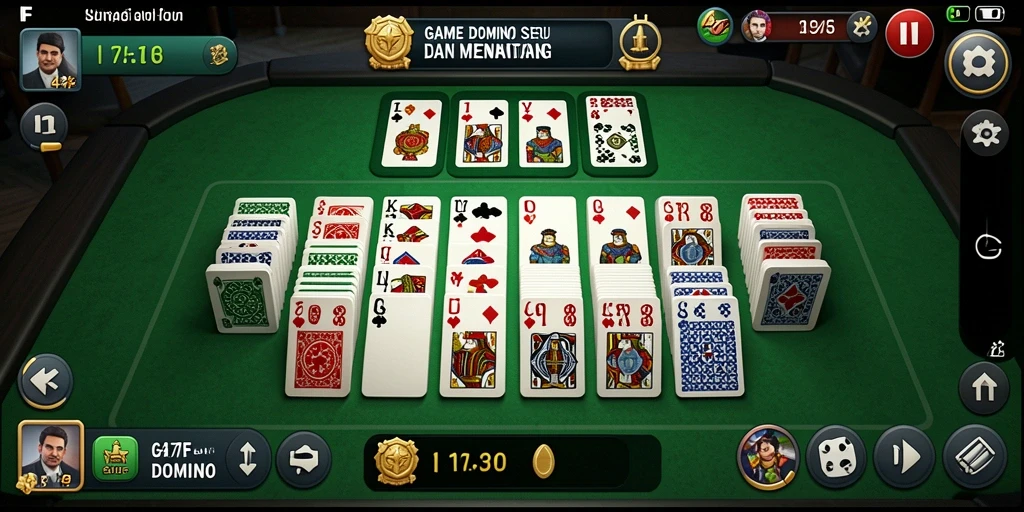 Tampilan gameplay seru di 47F, nikmati keseruan permainan Domino.