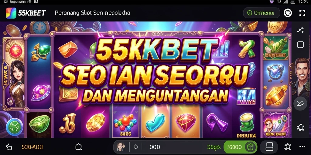 Tampilan gameplay Slot yang seru dan menarik di 55KBET.