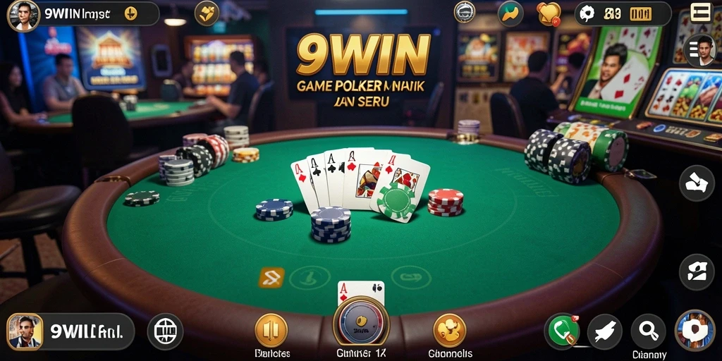 Tangkapan layar gameplay Poker yang menarik di 9WIN.
