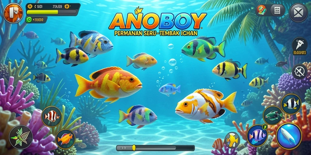 Tangkapan ikan seru dalam ANOBOY dengan grafis yang menakjubkan.