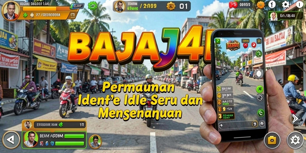 Tampilan gameplay menampilkan kemajuan karakter dalam BAJAJ4D secara visual.