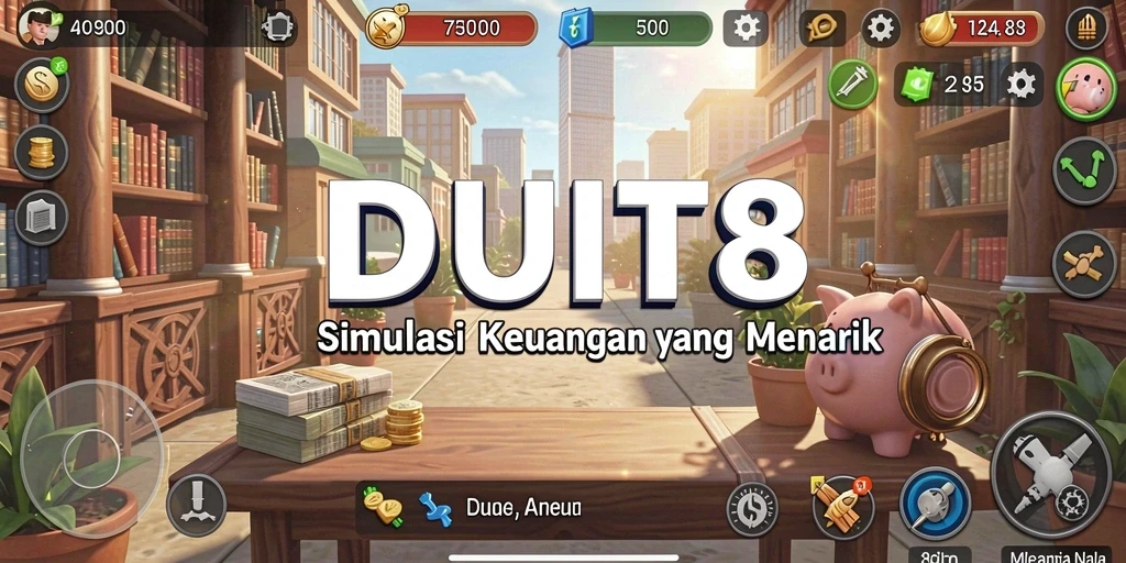 Tampilan gameplay interaktif dari DUIT8 yang mendidik.