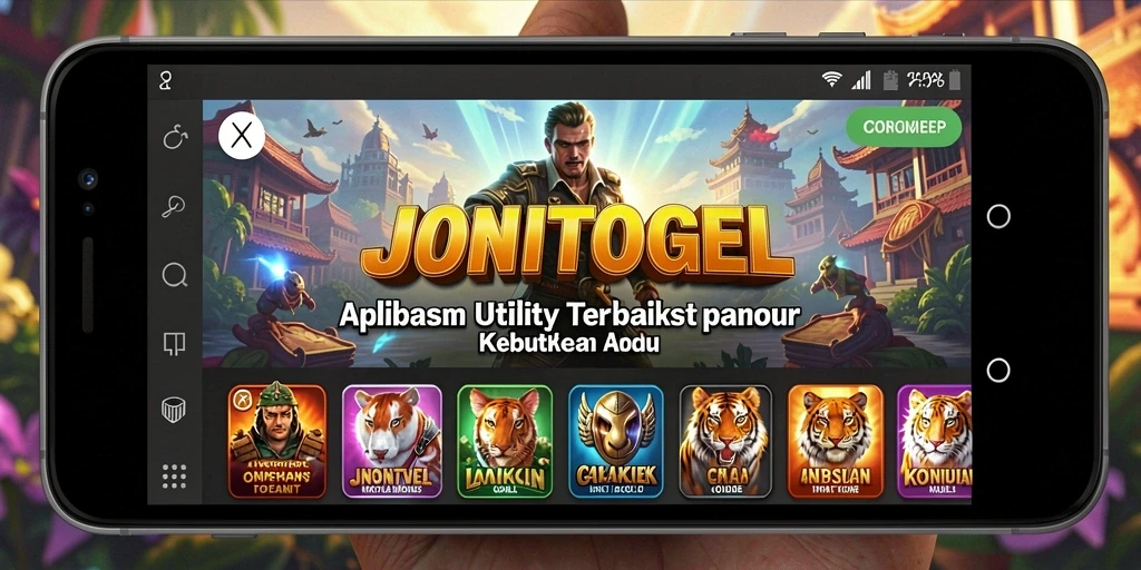 Tampilan screenshot JONITOGEL menunjukkan fitur pengelolaan tugas yang sederhana.