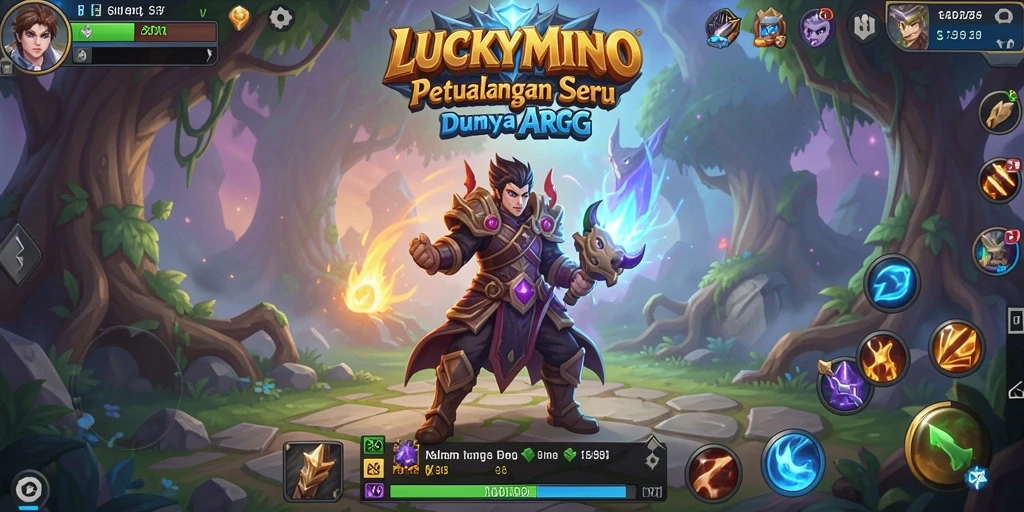 Gameplay menarik dan aksi seru di LUCKYMINO.
