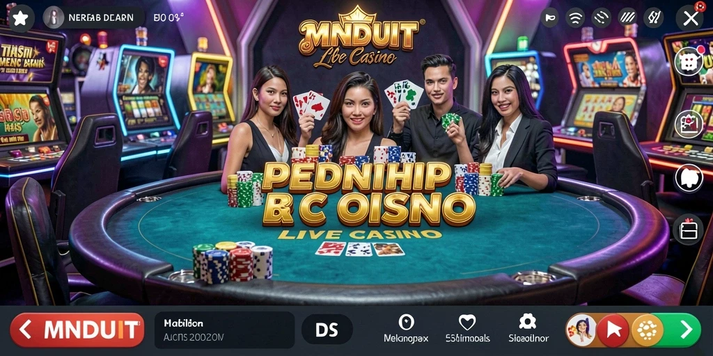 Screenshot gameplay Live Casino MNDUIT yang menegangkan dan interaktif.