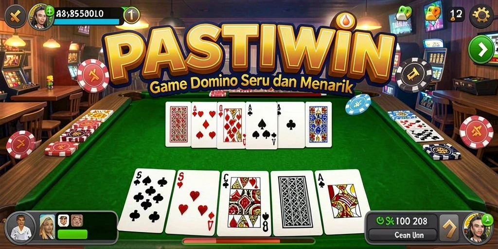 Tampilan gameplay Domino yang seru dan mengasyikkan di PASTIWIN.
